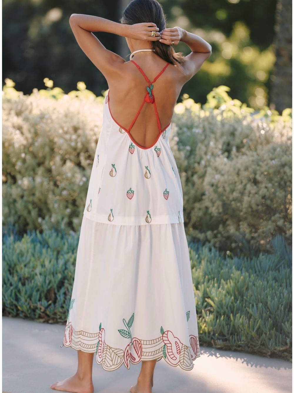 Celandine Dress with Eyelet Fruit Embellishments. Size 2X. Brand new! - Picture 3 of 5
